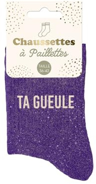 STC Chaussettes paillettes ta gueule