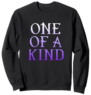 Gráfico morado de One Of A K1nd Sudadera