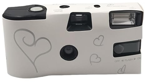 Single Time Use 35mm Camera With Flashing & 27 Exposures Color Films Included For Celebration Birthday Gift Event Photography Disposable Camera