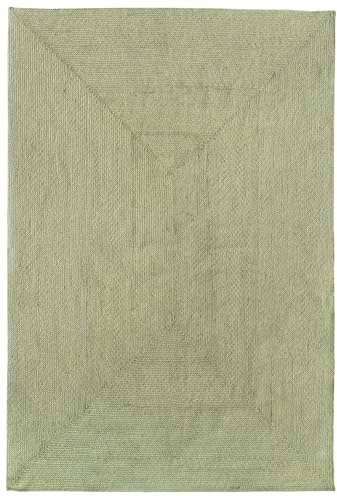 HAMID Alfombra Nansa Interior/Exterior Pet Reciclado – Lavable y Resistente al Agua – Ecológica y Sostenible – Ideal para Terraza, Jardín o Salón (230x160cm, Verde)