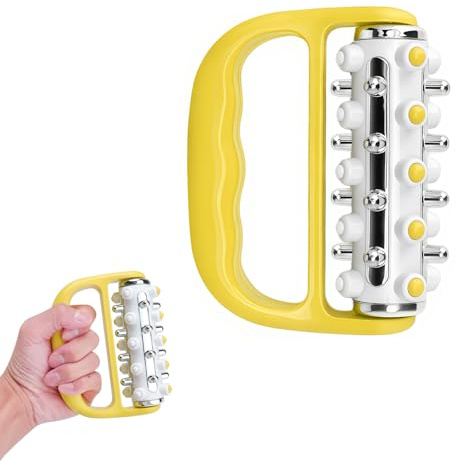 Massage Roller Handgerät Lymphdrainage, Leicht 100g, Beine Arme Rücken | Massageroller (100g) für Lymphdrainage. Manuell, ohne Strom. Für Beine, Arme, Rücken. Hautfreundlich.