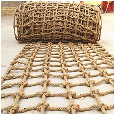 Climbing Rope Net Children's Stairs Balcony Safety Net Indoor And Outdoor Railing Safety Net Hanging Net Fence Net Cat Net Hanging(12mm*10cm,4X4m(13.12X13.12ft))
