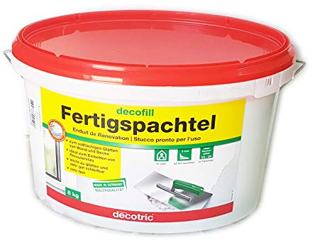 decomur Kunstharzspachtelfertigspachtel für den Innenbereich 8 kg