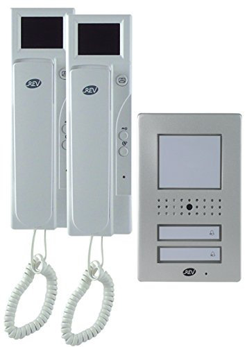 REV Ritter 003017208 Farb Video Sprechanlage 2.4 Zoll, 2-Familie