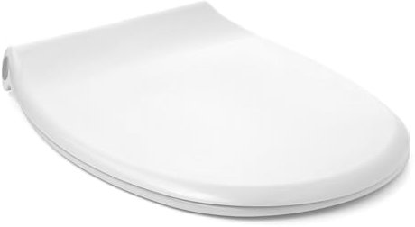 TATAY Toilet Seat Universal Compatible with Victoria | Durable Thermoplastic | Gloss Finish | Easy-Fit Installation | Made in Spain | Oval Shape – Model Polo – White
