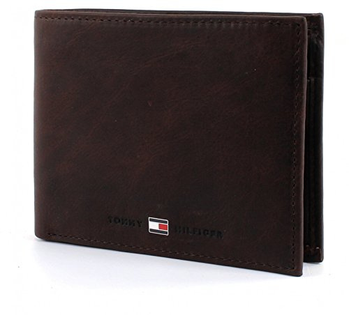 Tommy Hilfiger Leder Geldbörse Johnson Wallet Brown braun