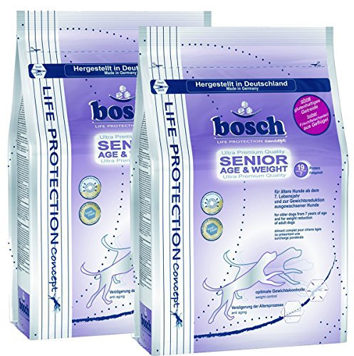 2 x 11,5 kg = 23 kg Bosch Senior Age + Weight Hundefutter Senior / Übergewicht