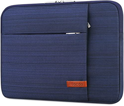 Lacdo Funda Protectora Portátiles para 13 New MacBook Air M5 A3449 2026, M4 A3240 2025/M3 A3113/M2 A2681/M1 A2337, 13 MacBook Neo A18 Pro A3404 2026, 13 iPad Pro M5/iPad Air M4 Borsa Bag, Azul