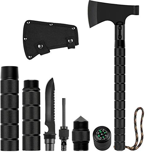 LIANTRAL Camping Axe, Folding Survival Hatchet Axe Tactical Camp Axe for Outdoor Adventure