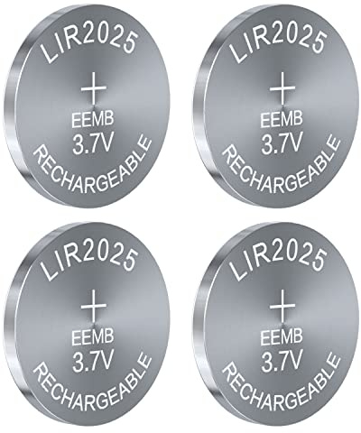 EEMB LIR2025H Lot de 4 Piles Bouton Lithium-ION 3,7 V 45 mAh