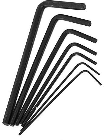 SKYPRO 7Pcs/Set Mini Micro Hexagon Hex Allen Key Set Wrench Screwdriver Tool Kit 0.7mm-3mm