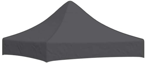 vidaXL Partyzelt Dach UV-beständig Wasserbeständig Ersatzdach Dachplane Zeltdach Ersatz Dach Plane für Gartenzelt Pavillon 2x2m Anthrazit 270g/m²