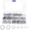 Iyowei 390PCS Rondelles Dentées Internes, Rondelles de Blocage Acier Inox M3/M4/M5/M6/M8/M10/M12 Rondelles à Ressort de Serrage Kit Assortiment