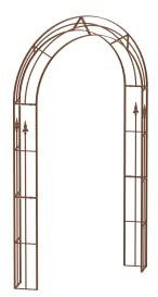 ELEO Rosenbogen Cosenza, rostoptik, 2,4 x 1,4 m