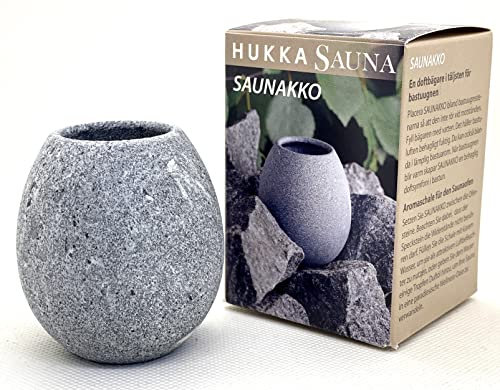 WEIGAND® SAUNAKKO aus natürlichem Speckstein von HUKKA I Entspannt die Sinne I Saunazubehör I Zubehör I Aromaschale I SAUNAKKO
