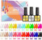 23 Pcs UV LED Gel Vernis à Ongles - SHOWNAIL 20 Couleurs Lot Vernis Semi Permanent Effet Lumineux Néon avec Base et Top, Matte Coat, 8ML