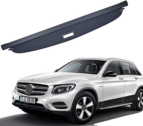 Auto Einziehbare Laderaumabdeckung Rollo für Mercedes Benz GLC 250d AMG 2018, Kofferraumabdeckung Rollo Einziehbare Hintere Kofferraum-Hutablage Schutz Abdeckung Cargo Cover