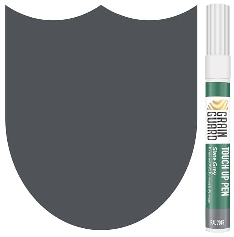 GRAIN GUARD Touch-Up & Scratch Repair Pens | Slate Grey (RAL 7015) | Touch-Up Pens: Furniture, Kitchen Units, Worktops, Doors & Windows | Wood, Metal, Hard Plastics, UPVC | Fast Drying | 10ml