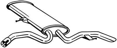 BOSAL Endschalldämpfer 190-371