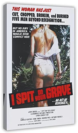 HDTS Classic Movie I Spit on Your Grave Poster Canvas Poster Bedroom Decor Sports Landscape Office Room Decor Gift Frame: 24x36inch(60x90cm)
