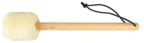 Bass Drum Percussion Mallet, Griff aus Buchenholz, Angenehmes Handgefühl, Schöner Klang, Drum Mallet, Ausgezeichnete Haptik für Xylophon für Musikinstrumente (Beige SP 01 37cm)