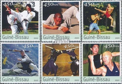 Prophila Collection Guinea-Bissau 2219-2224 (kompl. Ausgabe) postfrisch ** MNH 2003 Kampfsport (Briefmarken für Sammler) Kampfsport (Boxen/Fechten/Ringen/Karate …)