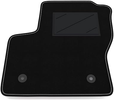 Automatte nur auf der Fahrerseite, 1 Stück, kompatibel mit Ford C-MAX 2010-2015 Abstand Clips Fahrerseite 28cm | 1 maßgeschneiderter Teppich