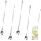 4 Pièces Cuillère à Cocktail en Acier Inoxydable, 30cm Cuillères à Mélanger Longue Spirale Manche, Professionnel Cuillères à Cocktail de Bar, Cuillère Longue Argentées pour Martinis, Café, Bar