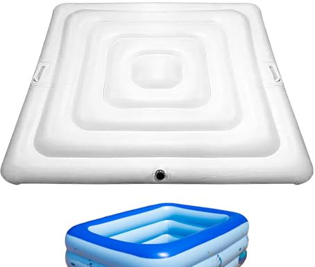 Aufblasbare Whirlpool-Abdeckung, Outdoor-Whirlpool-Deckel für isolierte Thermo-Badewanne, quadratisches Gehäuse, aufblasbare Abdeckung für den Außenbereich, wasserdicht, UV-beständig, für Schutz