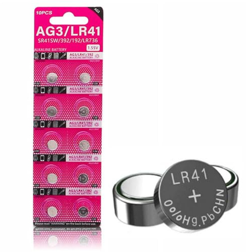 10PCS LR41 392 384 192 AG3 SR41 1.5V Button Coin Cell Battery