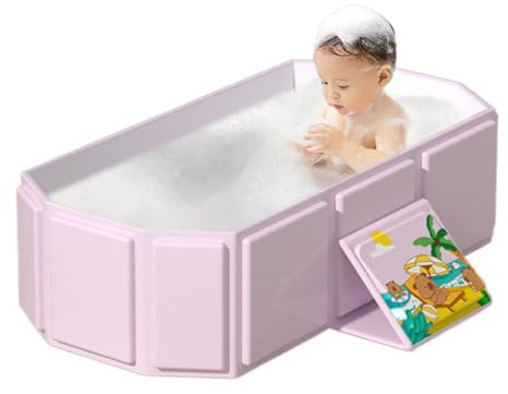 Klappbare Badewanne Für Kinder, Faltbare Badewanne für Kleinkinder, Rutschfeste Duschtisch Körperreinigungsbehälter Für Mädchen 0–8 Jahre Kleinkind