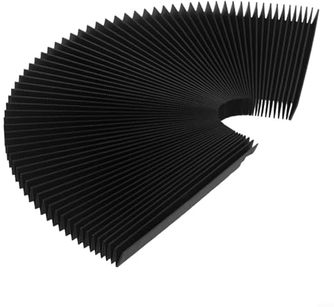 babominimer for CNC Machine Tool Accordion Bellows Dust Cover for Milling Machine Guide Rail Protection, 3-Layer Waterproof Flexible Shield, 1.5m Length(150mm)
