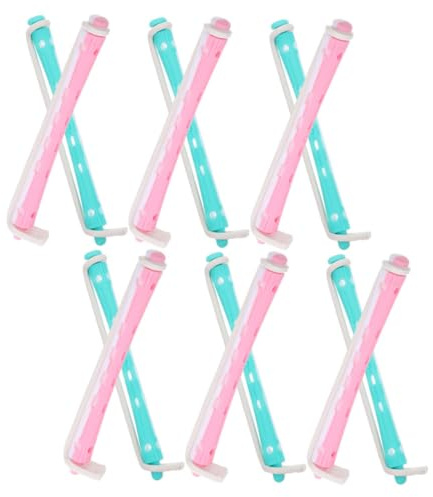 TOYZFRIENDY 24 Stück Teiliges Dauerwellen stangen Langes Haar Einfach zu Bedienende Flexible Lockenwickler für Voluminöse Locken Vielseitig für Zuhause und Professionelle Anwendung Langlebige
