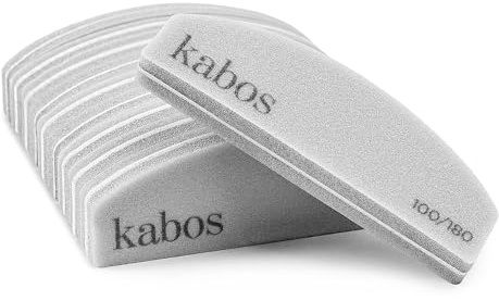 Kabos 10 stycken Polerfilar halvmåne 100/180