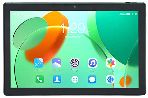 MENDUNER Tableta de 10,1 Pulgadas Verde, 4G LTE 5G WiFi, 8GB R A M 256GB ROM, CPU Octa Core 7000mAh, Tableta de Oficina con Cámara Dual 100-240V (Green)