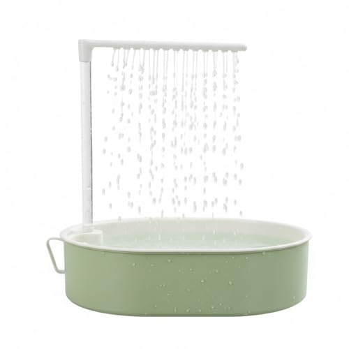 Papegojdusch - Automatiskt Rinnande Vattenkar | Med Pump Och Rinnande Vatten USB Drivet Undulatbad,för Små och Medelstora Undulater Conurer Bur Uteplats