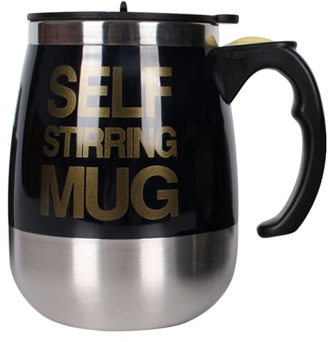 intelligente 13x8,5 cm da caffè auto-miscelante, bottiglia shaker elettrico in acciaio, frullatore portatile per proteine in polvere, cioccolata calda, tè al latte, uso al