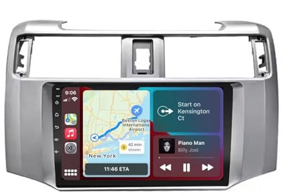 Bilnavigering för Toyota 4Runner 2010-2019 Dashcam Carplay Och Android Auto, Bärbar Bilstereo, Bilstereomottagare Med Backkamera Bilradio Stereo Gps Navi, 4 Kärna 1G＋32G