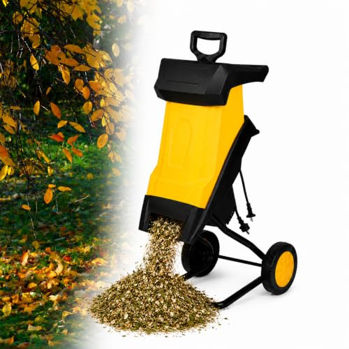 LHUITUI Trituradora de Ramas 2500 W con Cables de 10–60 m y Bolsa 10mcable