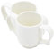 Ability Superstore White Two Handled Ceramic Mug - Pack of 2