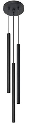 SOLLUX lighting Hängelampe Pendelleuchte Hängeleuchte Deckenlampe Lampe Decke Stahl 3 Flammig 19,5 x 19,5 x 104 cm Pastelo
