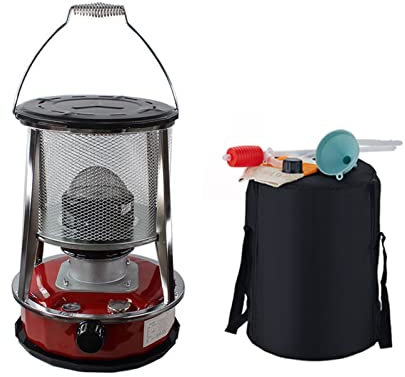 FEAW Tragbarer Petroliumheizer,Effizienter Petroleum Ofen Indoor,Camping Heizung,Heizstrahler,Mobile Heizung ohne ​Strom Petroleumkocher,für Outdoor Camping,(4.6L)