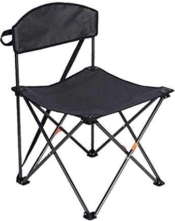 Campingstuhl Faltbar Angelstuhl Klappbar Klappbarer Rückenlehnen-Stuhl, Leichter, Tragbarer, Kleiner Hocker, Gepolsterter Sitz Für Camping-Gartenausflüge Klappstühle Camping Stuhl (Color : A)