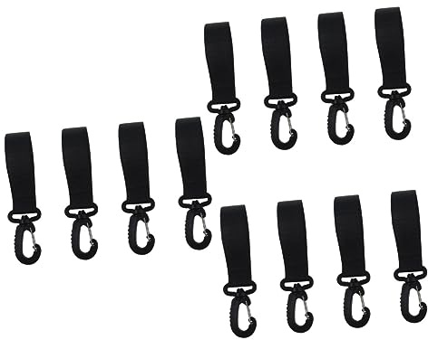 TOYANDONA 12pares Ganchos De Cochecito Rotación Pack Para Colgar Bolsas y Accesorios Soporte Multiusos Para Padres Compatible Cochecitos y Cestas