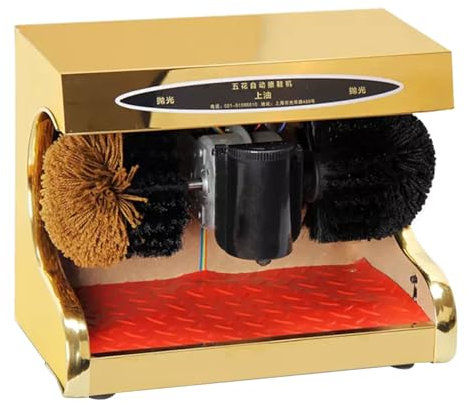 Miuxe Macchina Elettrica per Lustrascarpe Lustrascarpe Automatico, Spazzola Elettrica per Scarpe per Uso Domestico, Oli, Lucidatrice Elettrica per Lustrascarpe
