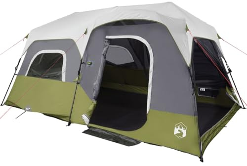 vidaXL Campingtält ljusblå mörkläggningstyg LED, lägertält, nättält, vandringstält, bärbar baldakin, campingskydd, bärbart tält, utomhustält