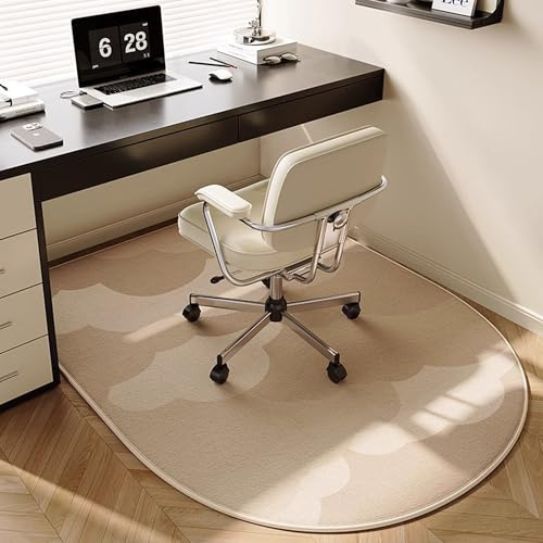 Bodenmatte, Stuhlunterlage für Hartholzböden, rutschfeste Bürostuhlmatte, Bodenschutzmatte, Computerstuhl-Teppich, Schreibtischstuhlmatte, Rollmatte für Heimbüro (100 x 120 cm, Stil 2)