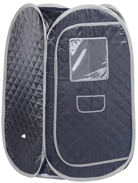 Sauna portátil, tienda de campaña para sauna, Tienda de sauna más grande for baño portátil, cabina plegable, no incluye nerador de, tienda de sauna móvil para gimnasio, pilates, garaje, jacuzzi(Black