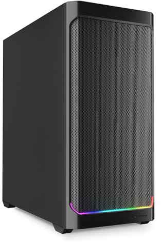 Sharkoon Ak4 Rgb Strip Midi Tower Nero (ak4 Black Atx [schwarz])
