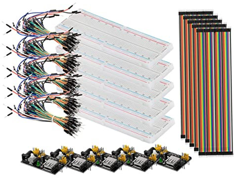 DIYEAH Breadboard Power Supply Module Jumper Wires Line Diy Electronic Learning Kit for Breadboard Electronics